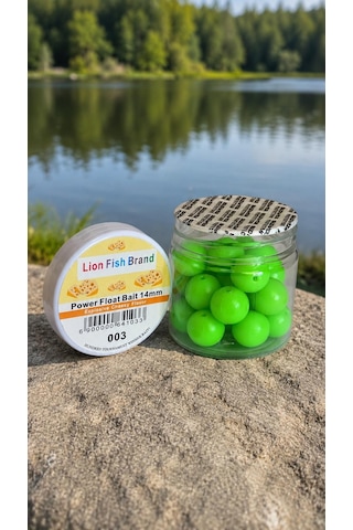 Peynir Kokulu Yapay Yüzen Balık Yemi Yapay Yem Power Float Bait Yeşil 14mm