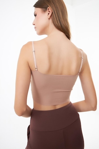 Cottonhill Ayarlanabilir İnce Askılı Lazer Kesim Crop Büstiyer 3'lü Paket-7 Renkli-12