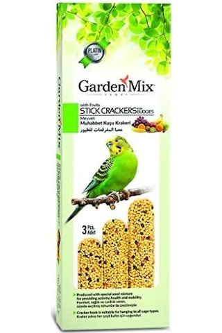 Gardenmix Meyveli Muhabbet Kuşu Krakeri 3 Adet 120 Gr