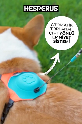 Köpek Tasması Gövdelik Ve Göğüslük Otomatik Toplama Mavi - M Mavi