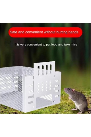 Otomatik Ev Füze Kapalı Açık Ev Sürekli Fare Kapanı Yeniden Kullanılabilir Otomatik Sıçan Kafesi Geniş Uzay Metal