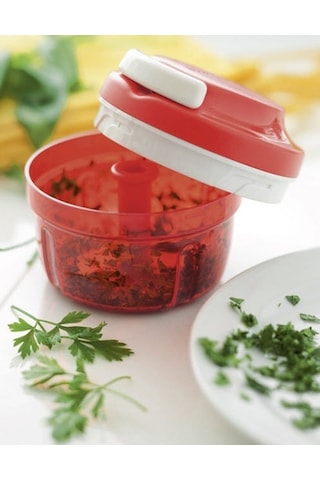 Tupperware Süper Şef 1 Kırmızı İpli Rondo Doğrayıcı Kırmızı Diğer