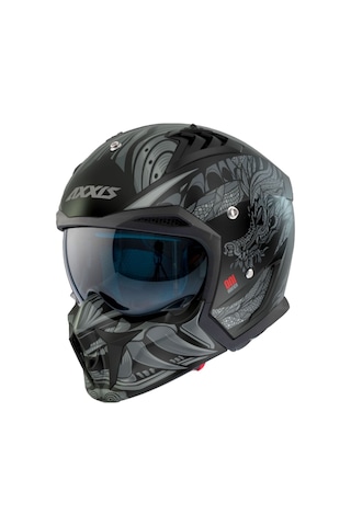 Axxis Hunter SV Oni B2 Sport Modüler Motosiklet Kaskı Mat Gri