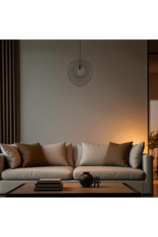 Nelor Kafes Siyah Sarkıt Avize Siyah