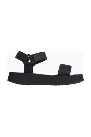 Calvin Klein Velcro Webbin Flat Terlik-7237 Siyah