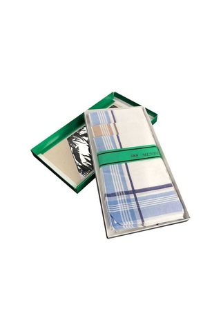 Northcity 12'li Pamuklu Lüx Erkek Mendili - %100 Pamuk 40x40 Cm Açık Bordo