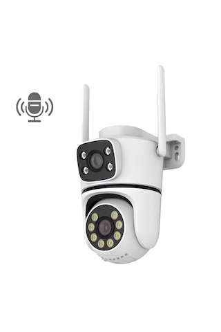 2 Kameralı 4mp Wifi 360 Ptz Dış Güvenlik Kamerası