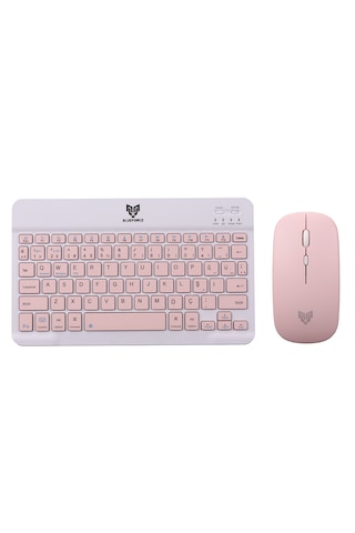 Blueforce Km-33 Wireless Bluetooth Kablosuz Klavye Mouse Set Pemb