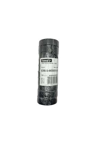 Tesa 53988 Siyah Pvc Elektrik Bandı-10'lu Avantaj Paketi