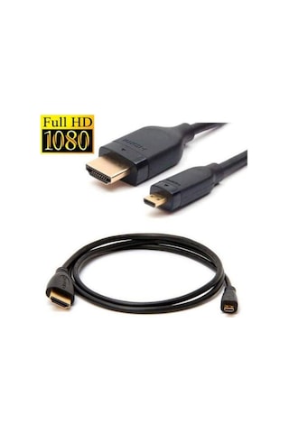 Se-7020-05 Micro Hdmı To Hdmı 0,5 Cm 1080p Full Hd Kablo Mikro Hdmı Kablo Mikro Hdmı To Hdmi