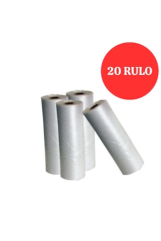 Rulo Poşet Orta Boy 20 Rulo Market Manav Poşeti Hışır Atlet Poşet Çöp Poşeti