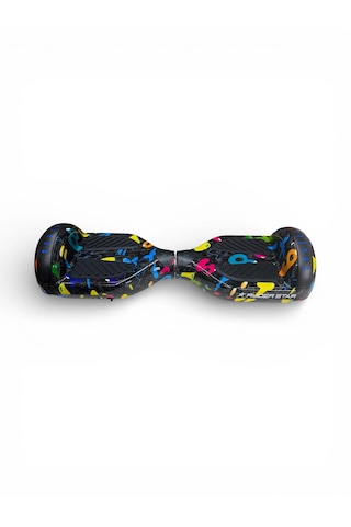 Elektrikli Kaykay Hoverboard Bluetooth Hoparlörlü 6.5 Inch Otomatik Akıllı Denge RS-S5 -Colors Numbers Grafiti