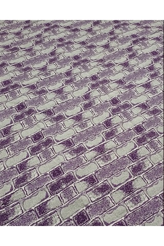 Savan Dokuma Halı Örtüsü 6m² 200 300 Kale Lila4 Lila