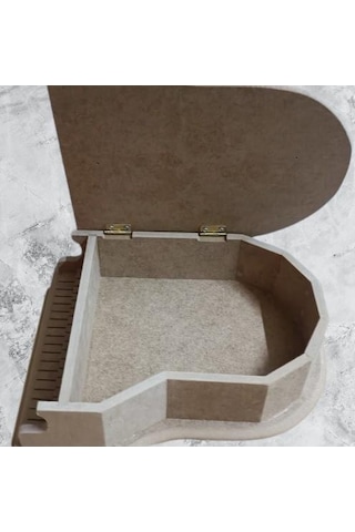 1448bng90274hobi Adn Dekoratif Piyano Kutu Ayaklı Ahşap Mdf Ham Cnc Kesim Model El Yapım