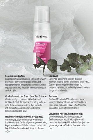 Villed'eau ve Yatıştırıcı İntim Yıkama Köpüğü 150 ML