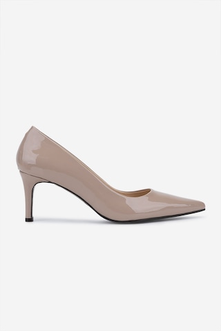 Valmenti Kadın Hakiki Deri Nude Rugan Stiletto Ayakkabı 492 55668 Bn Ayk Sk25-26 Nude Rugan Nude Rugan