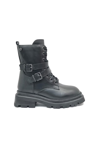 Hammer Jack 102-24665-z Yellen Deri Uzun Postal Unisex Bot Siyah