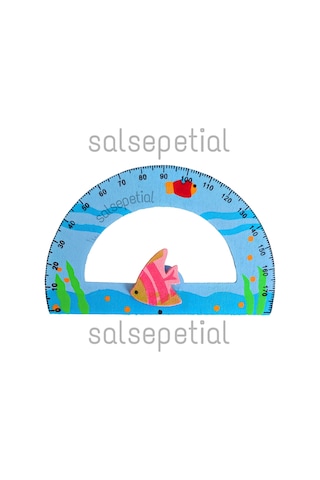 4'lü Çizim Seti Ahşap Cetvel Seti Mavi