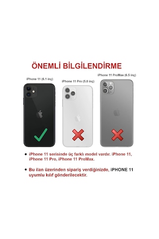 Apple Uyumlu iPhone 11 Kılıf Kamera Korumalı Renkli Kenar Ve Çerçeve Tasarımlı A+ Kalite Kapak