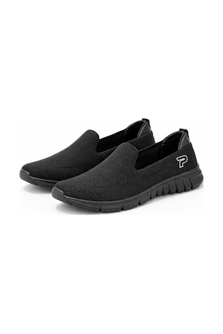Kadın Ortopedik Hafif Taban Günlük Yürüyüş Ayakkabısı Esnek Rahat Sneaker Siyah