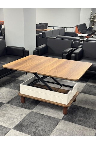 Bohem Membran Akıllı Sehpa Barok Ceviz