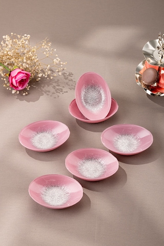 Emsan Pastel 6 Parça Cam Gondol 12 Cm Pembe Pembe