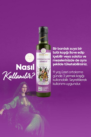 Hürrem Sultan Sirkesi Doğal Fermantasyon Hurrem Sultan Vinegar 500 Ml
