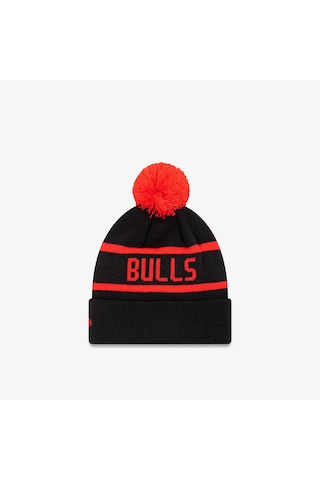 New Era Chicago Bulls Jake Pom Pom Unisex Siyah Bere Düz 60292630 Siyah