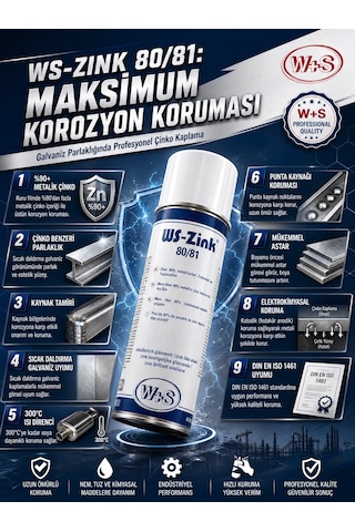 Ws-zink 80/81 Yüksek Kalite Çinko Kaplama Spreyi