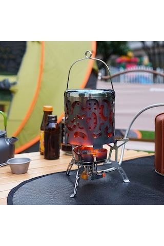 Yunboo Stainless Steel Çadır Isıtıcı - Taşınabilir Mini Isı Kaynağı, Evrensel Kullanim Kamp, Piknik, Bbq - 276g Hafif Tasarım Çok Renkli