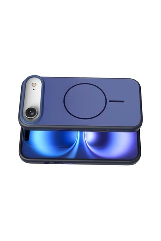 Gld-spt- Newface Apple Uyumlu iPhone 17 Air Neva Magsafe Kapak - Lacivert