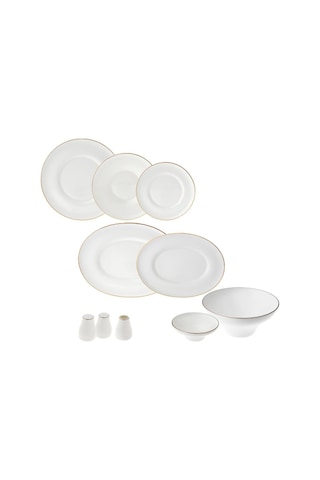 Jumbo Gold Star Fine Bone 60 Parça 12 Kişilik Yemek Takımı