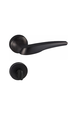 Doğanlar Sonic Mat Siyah Rozetli Kapı Kolu Takım-wc Kol Pk001dgn0086 Renkli