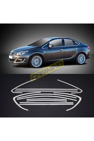 Opel Astra J Sedan Krom Cam Çerçevesi Set 2012-2020 12 Parça