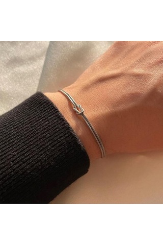 İki Sıralı Çelik Bileklik Unisex Bbf Hediyelik Sevgiliye Altın