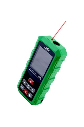 Dawrek H03 Lazer Mesafe Ölçer 80 Metre Dijital Hassas Ölçüm Cihazı Çok Fonksiyonlu Yeşil
