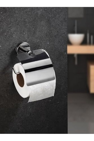 Delmeye Son Yapışkanlı Tuvalet Kağıtlığı Wc Kağıtlık Tutucu Krom Yk-703 Diğer
