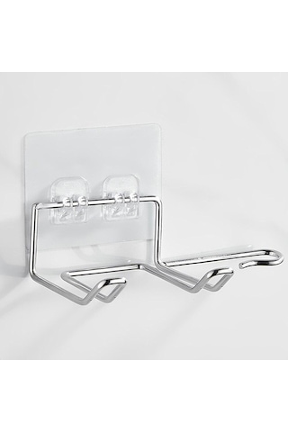 Şeffaf Saç Kurutma Makinesi Tutucu Raf Duvara Monte Saç Düzleştirici Kurutma Makinesi Tutucular Banyo Organizatör Depolama Rafı Şeffaf