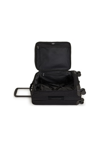 Kipling Kıplıng New Youri Spin S Küçük Boy Tekerlekli Valiz Siyah Sıgnature Emb Siyah