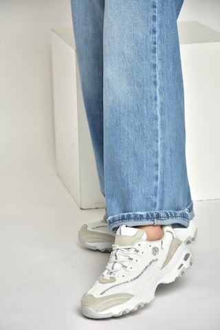 Fox Shoes Y702038709 Beyaz Kalın Tabanlı Spor Ayakkabı Sneakers Beyaz