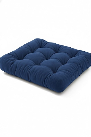 Rual Kadife Döşemelik Kumaştan Yer Pufu Sandalye Minderi Yer Minderi 60x60 Cm Lacivert Rual Kadife Döşemelik Kumaştan Yer Pufu Sandalye Minderi Yer Minderi 60x60 Cm Lacivert