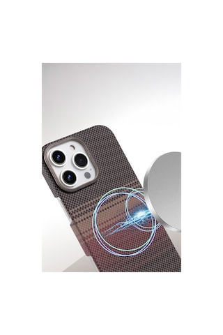Apple Uyumlu - iPhone 16 Pro Vega Magsafe Kapak - Çöl Titanyum Çok Renkli