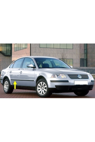 VW Passat B5.5 01-05 Sağ Arka Kapı Çıtası Siyah Plastik 3B0853754