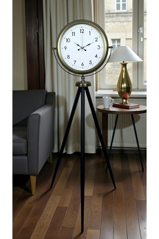Klasik Eskitme Tripod Ayaklı Saat Çok Renkli