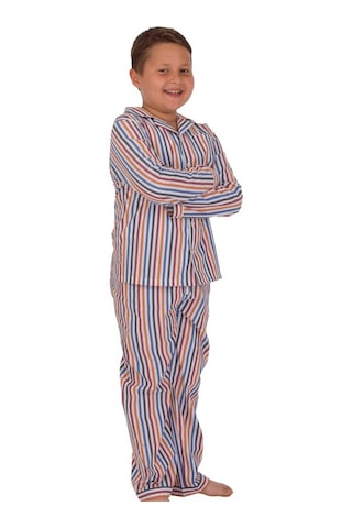 The Nuba The Don Çok Renkli Çizgili Erkek Çocuk Pijama Takımı (9-14 Yaş)