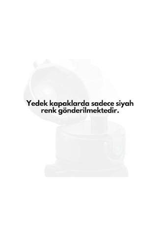 Lexroo Uzspace 650ml-800ml-1000ml-1500ml Için Siyah Yedek Kapak