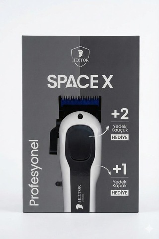 Hector Space X Saç Kesme Tıraş Makinesi Beyaz