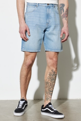 Wrangler Frontier Regular Fit Normal Kesim %100 Pamuk Açık Mavi Jean Kot Şort W16W73Z33 Açık Mavi