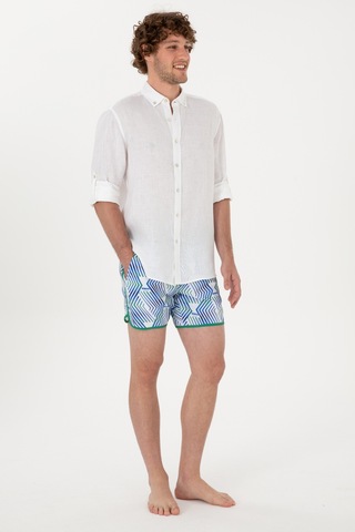 U.s. Polo Assn. Erkek Yeşil Deniz Şortu 50299778-vr054 Yeşil