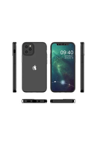 Apple Uyumlu iPhone 12 Mini Uyumlu Zore Süper Silikon Kılıf-renksiz Renksiz -